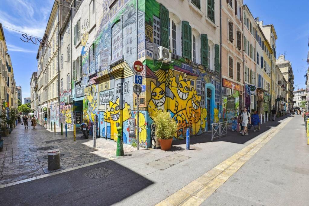 Charmant Logement Au Coeur Du Cours Julien Marselha Exterior foto